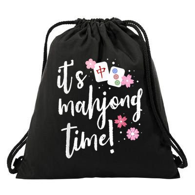 Mahjong For Her Mahjong Player Drawstring Bag