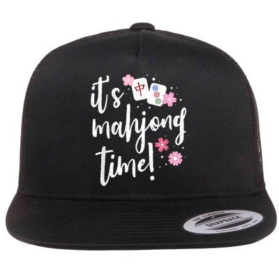 Mahjong For Her Mahjong Player Flatbill Hat