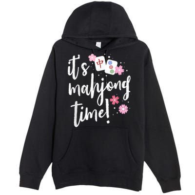 Mahjong For Her Mahjong Player Premium Pullover Hoodie