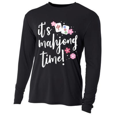 Mahjong For Her Mahjong Player Cooling Performance Long Sleeve Crew