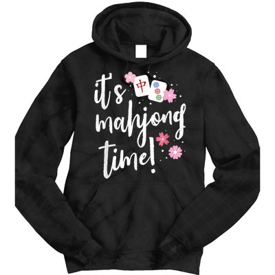 Mahjong For Her Mahjong Player Tie Dye Hoodie