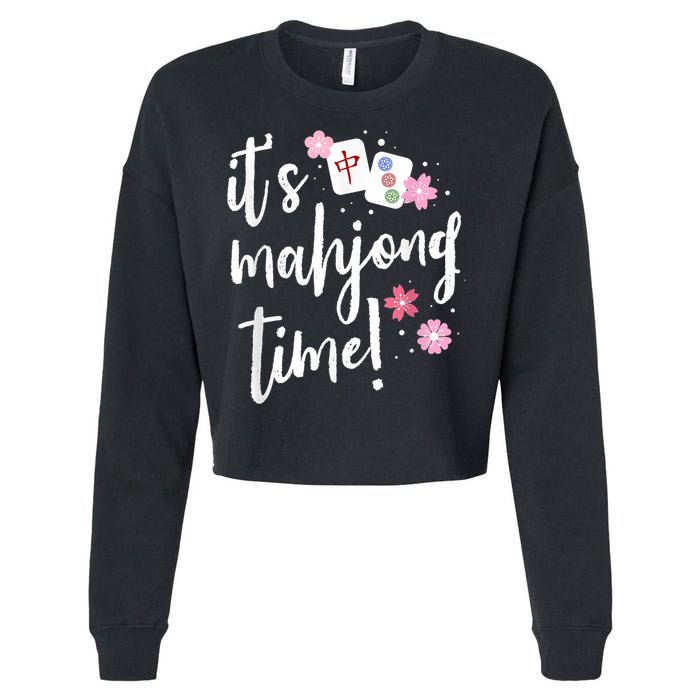 Mahjong For Her Mahjong Player Cropped Pullover Crew
