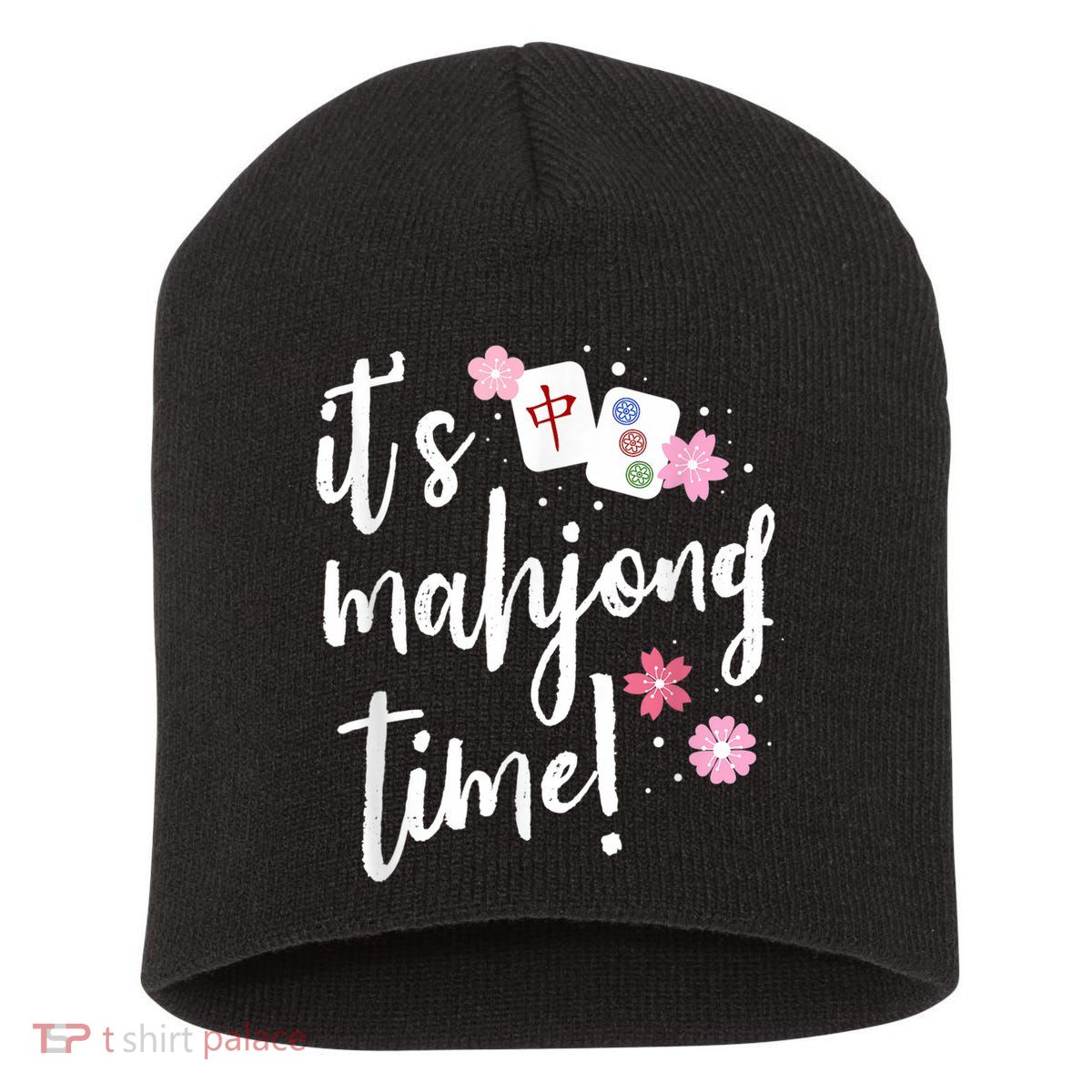 Mahjong For Her Mahjong Player Short Acrylic Beanie