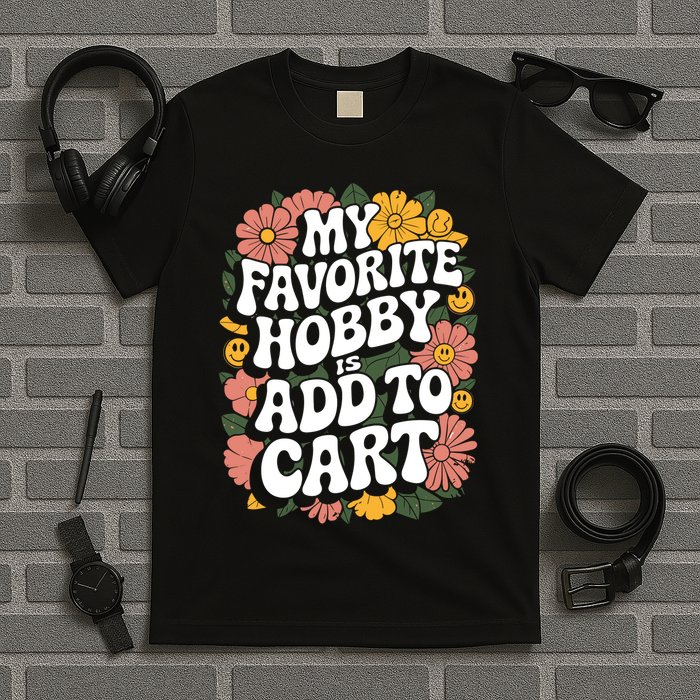 My Favorite Hobby Is Add To Cart Funny Saying T-Shirt