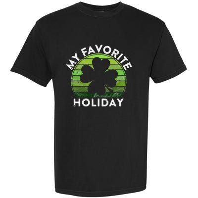 My Favorite Holiday Sunset Irish St Patrick's Day Garment-Dyed Heavyweight T-Shirt