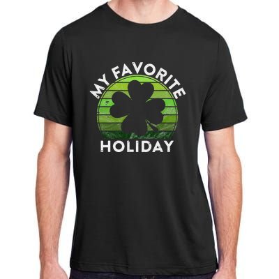 My Favorite Holiday Sunset Irish St Patrick's Day Adult ChromaSoft Performance T-Shirt