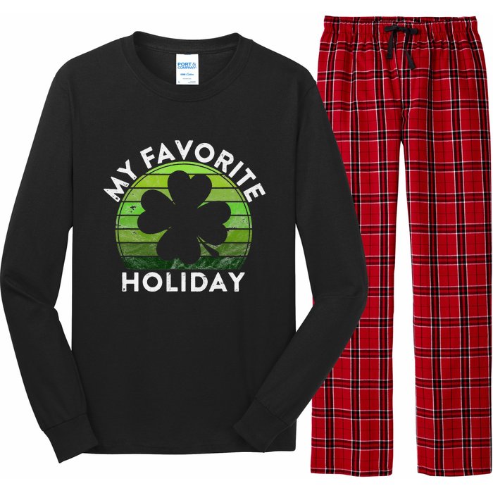 My Favorite Holiday Sunset Irish St Patrick's Day Long Sleeve Pajama Set