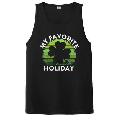 My Favorite Holiday Sunset Irish St Patrick's Day PosiCharge Competitor Tank