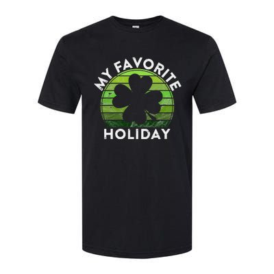 My Favorite Holiday Sunset Irish St Patrick's Day Softstyle CVC T-Shirt