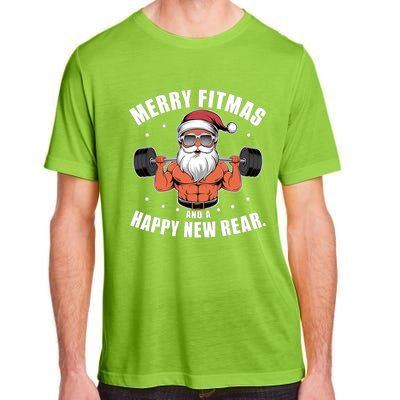 Merry Fitness Happy New Rear Workout Christmas Fitness Gym Adult ChromaSoft Performance T-Shirt