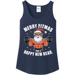 Merry Fitness Happy New Rear Workout Christmas Fitness Gym Ladies Essential Tank