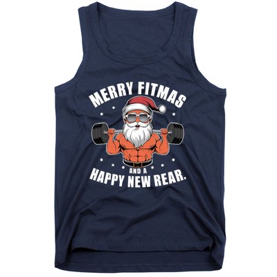 Merry Fitness Happy New Rear Workout Christmas Fitness Gym Tank Top