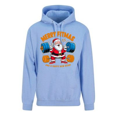 Merry Fitness Happy New Rear Workout Christmas Fitness Gym Unisex Surf Hoodie