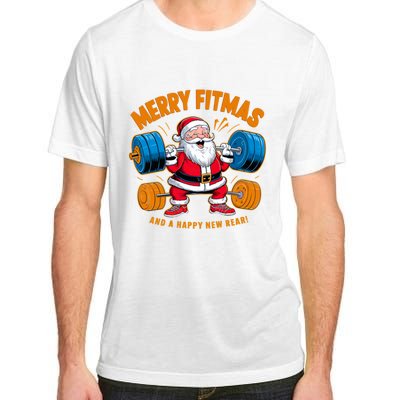 Merry Fitness Happy New Rear Workout Christmas Fitness Gym Adult ChromaSoft Performance T-Shirt