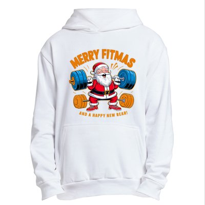 Merry Fitness Happy New Rear Workout Christmas Fitness Gym Urban Pullover Hoodie