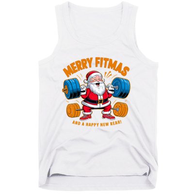 Merry Fitness Happy New Rear Workout Christmas Fitness Gym Tank Top