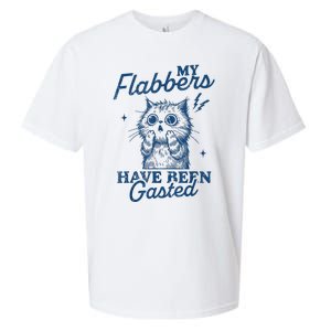 My Flabbers Have Been Gasted Distressed Retro Funny Cat Sueded Cloud Jersey T-Shirt