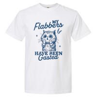 My Flabbers Have Been Gasted Distressed Retro Funny Cat Garment-Dyed Heavyweight T-Shirt