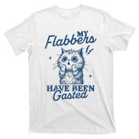 My Flabbers Have Been Gasted Distressed Retro Funny Cat T-Shirt