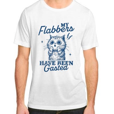 My Flabbers Have Been Gasted Distressed Retro Funny Cat Adult ChromaSoft Performance T-Shirt