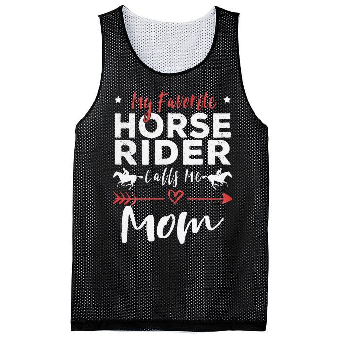 My Favorite Horse Rider Calls Me Mom Horseback Riding Mom Mesh Reversible Basketball Jersey Tank