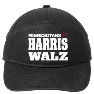 Minnesotans For Harris Waltz 2024 Harris Waltz 2024 Election 7-Panel Snapback Hat