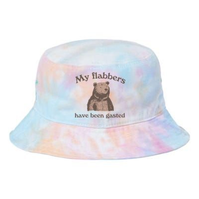 My Flabbers Have Been Gasted Funny Graphic Bear Art Cute Tie Dye Newport Bucket Hat