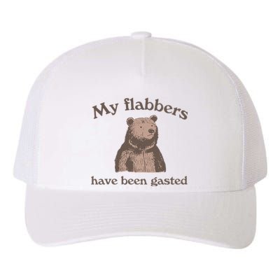 My Flabbers Have Been Gasted Funny Graphic Bear Art Cute Yupoong Adult 5-Panel Trucker Hat