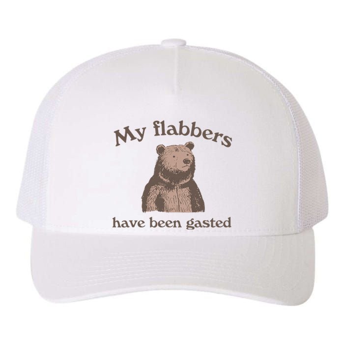 My Flabbers Have Been Gasted Funny Graphic Bear Art Cute Yupoong Adult 5-Panel Trucker Hat