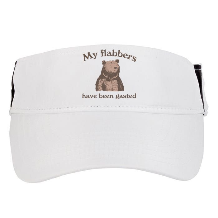 My Flabbers Have Been Gasted Funny Graphic Bear Art Cute Adult Drive Performance Visor