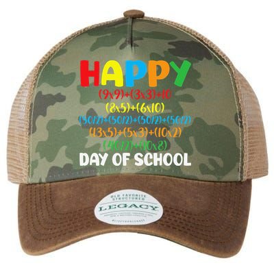 Math Formula Happy 100th Day Of School Math Teacher Legacy Tie Dye Trucker Hat