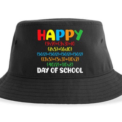 Math Formula Happy 100th Day Of School Math Teacher Sustainable Bucket Hat
