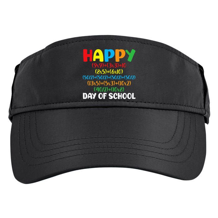 Math Formula Happy 100th Day Of School Math Teacher Adult Drive Performance Visor