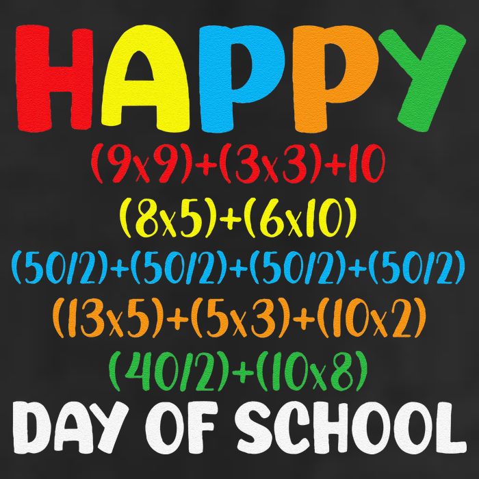 Math Formula Happy 100th Day Of School Math Teacher Adult Drive Performance Visor