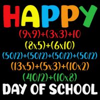 Math Formula Happy 100th Day Of School Math Teacher Bucket Hat