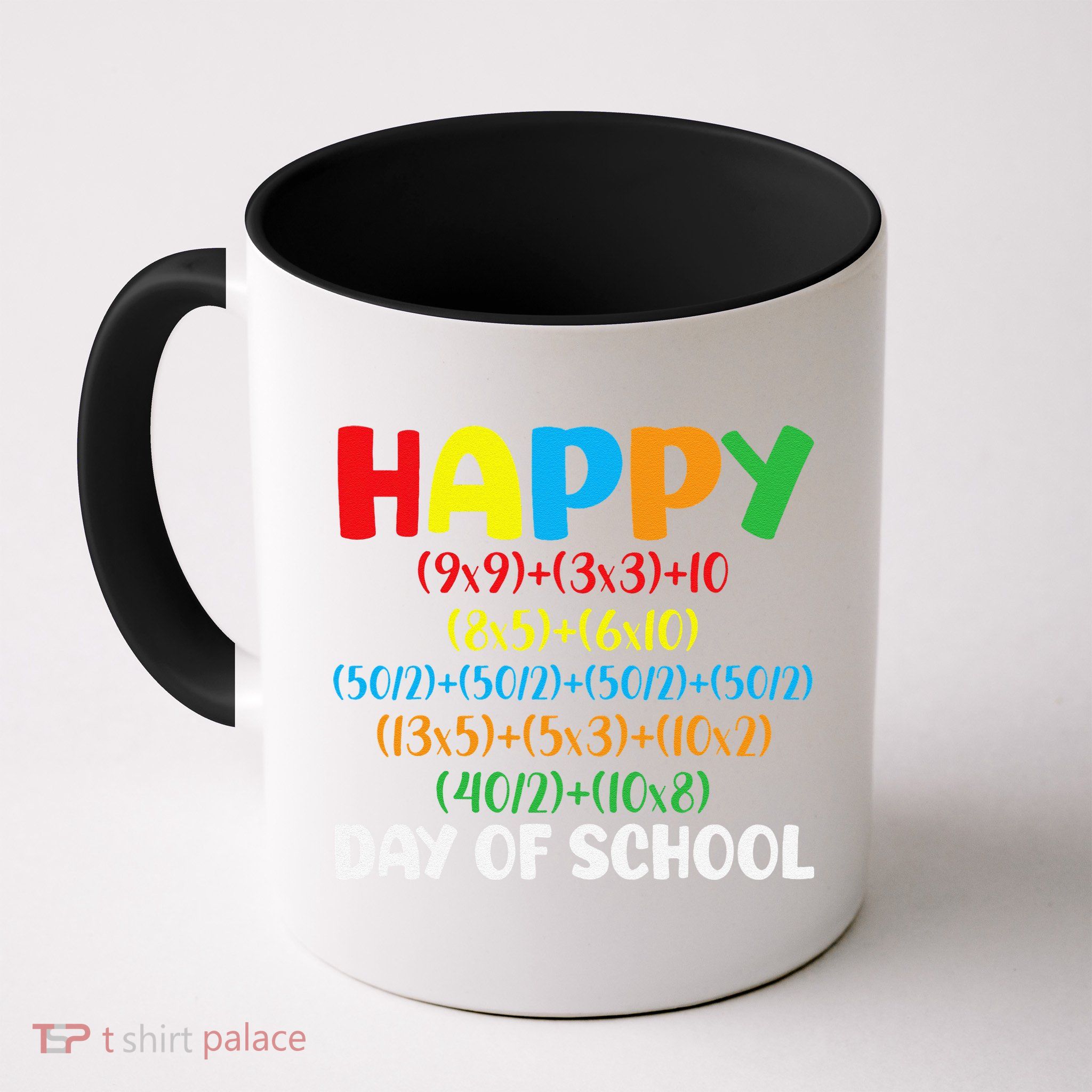 Math Formula Happy 100th Day Of School Math Teacher Mug