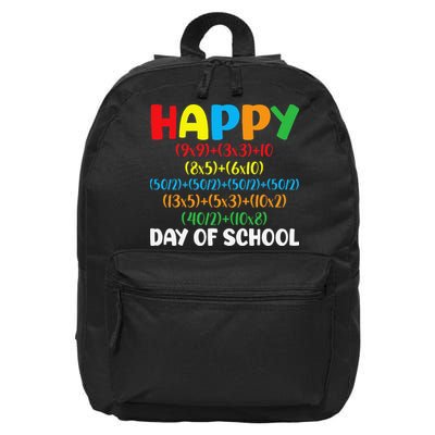 Math Formula Happy 100th Day Of School Math Teacher 16 in Basic Backpack
