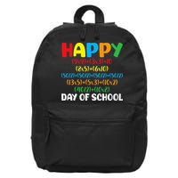 Math Formula Happy 100th Day Of School Math Teacher 16 in Basic Backpack