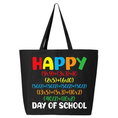 Math Formula Happy 100th Day Of School Math Teacher 25L Jumbo Tote