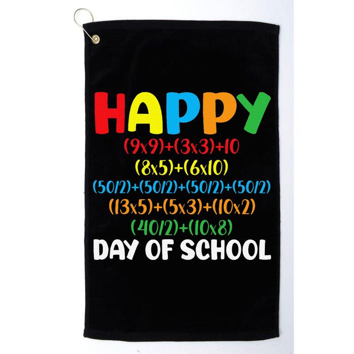 Math Formula Happy 100th Day Of School Math Teacher Golf Towel
