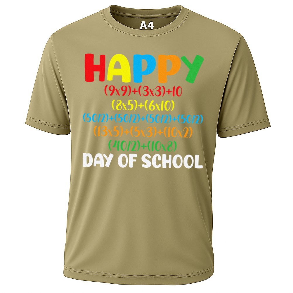 Math Formula Happy 100th Day Of School Math Teacher Performance Shirt