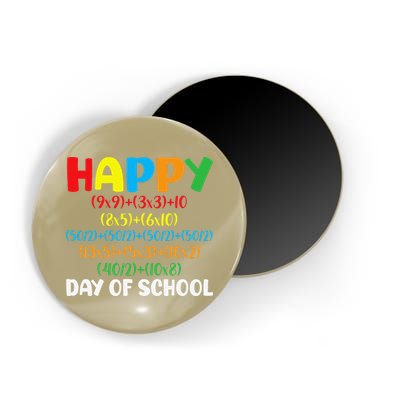 Math Formula Happy 100th Day Of School Math Teacher Magnet