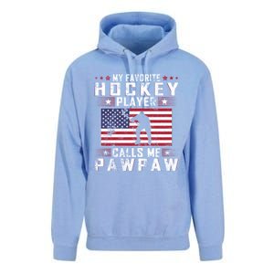 My Favorite Hockey Player Calls Me Pawpaw Father Day Gift Unisex Surf Hoodie