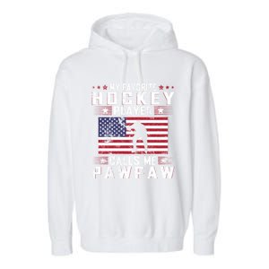 My Favorite Hockey Player Calls Me Pawpaw Father Day Gift Garment-Dyed Fleece Hoodie