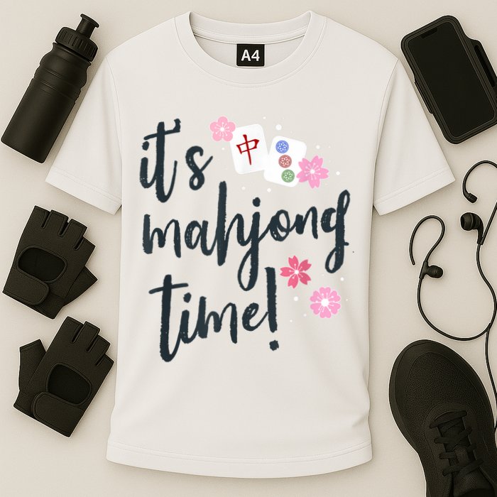 Mahjong For Her Mahjong Quote Cooling Performance Crew T-Shirt