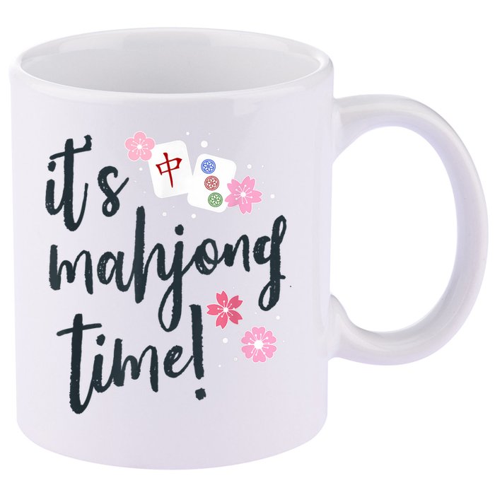 Mahjong For Her Mahjong Quote 11oz C Handle Ceramic Mug