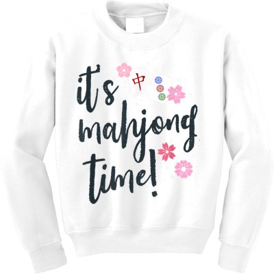 Mahjong For Her Mahjong Quote Kids Sweatshirt
