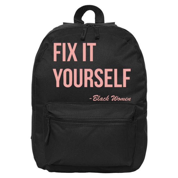 Myprideapparel Fix It Yourself Black Women 16 in Basic Backpack