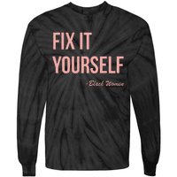 Myprideapparel Fix It Yourself Black Women Tie-Dye Long Sleeve Shirt