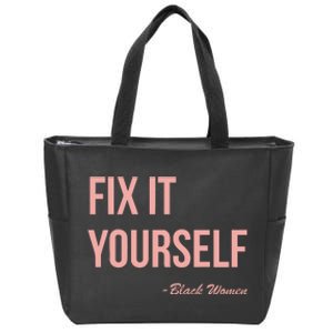 Myprideapparel Fix It Yourself Black Women Zip Tote Bag